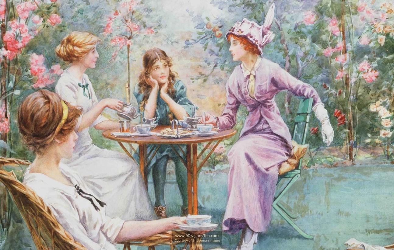 how did england get tea-afternoon tea parties in victorian era