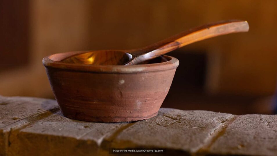 traditional chinese tea making Water bucket and Ladel