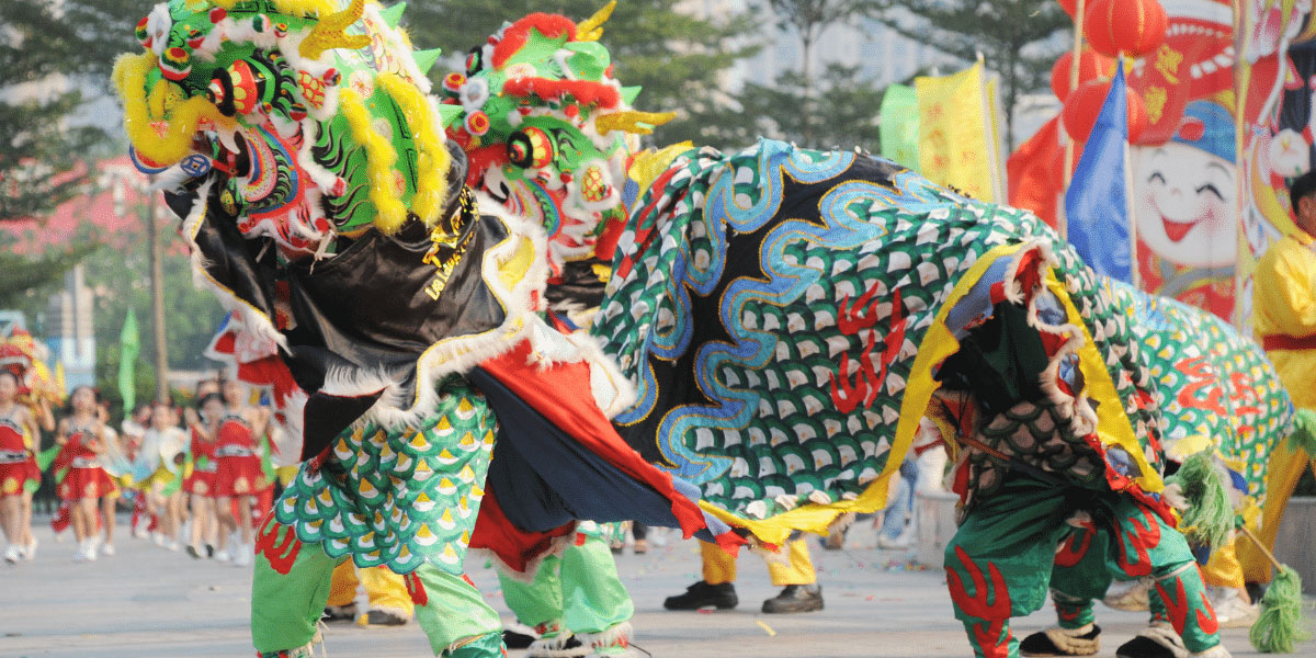 https://9DragonsTea.com 9 dragons tea lunar new year lion dance san Francisco