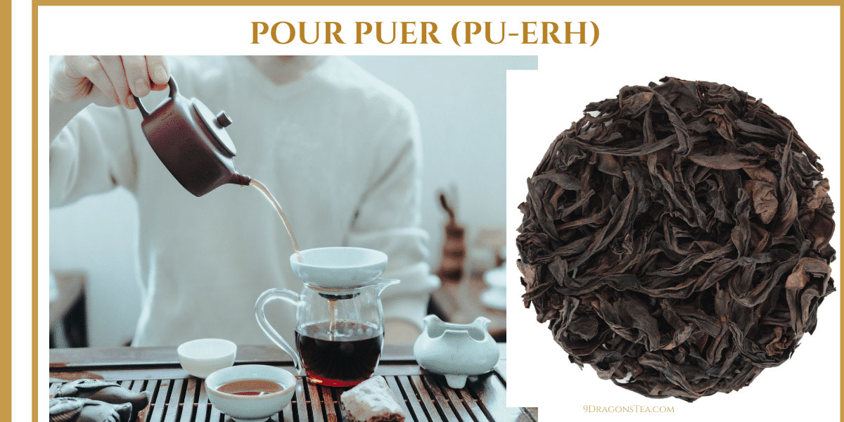 9 dragons tea-puer tea pu-erh tea-tea cake