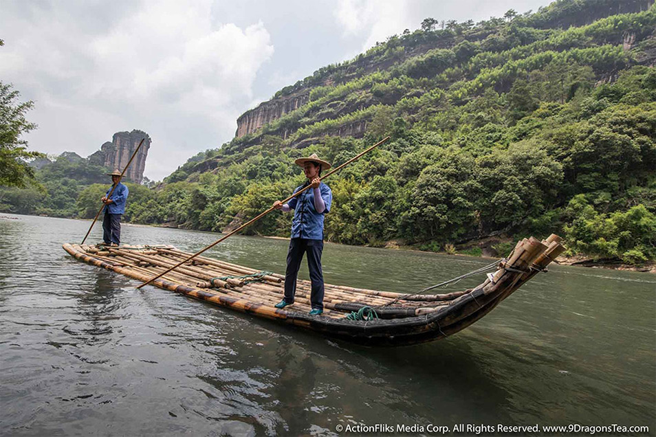 ActionFliks 9 Dragons Tea Signature Wuyi People Wuyi Landscape River Rafting Couple