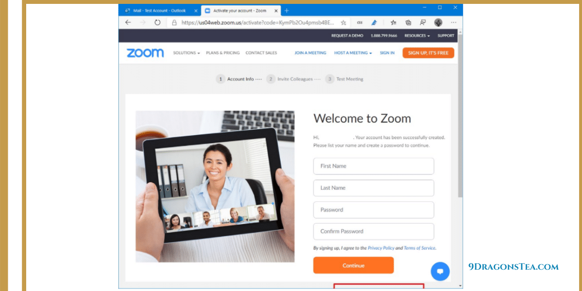 how to host a virtual tea party-zoom complete set up