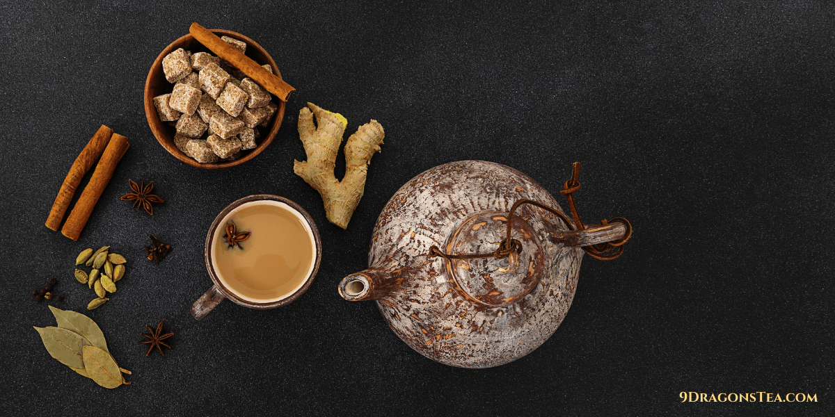 yummy chai tea latte black tea-condensed milk-cloves-spices