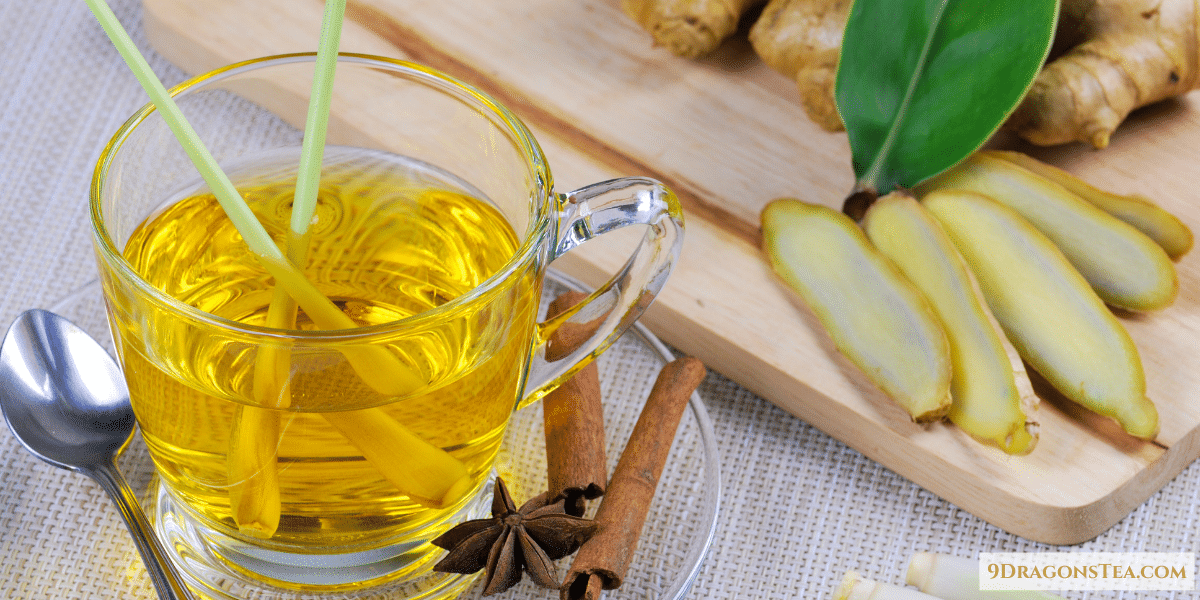 Ginger tea-cloves-lemongrass-pandan leaves