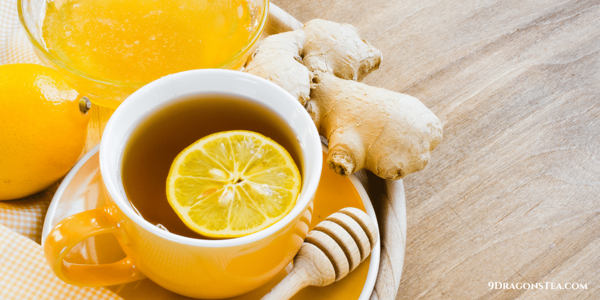 lemon ginger tea with black tea