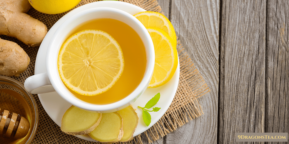 Ginger tea with lemon citron