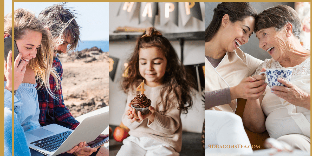 how to host a virtual tea party-people having a good time sharing