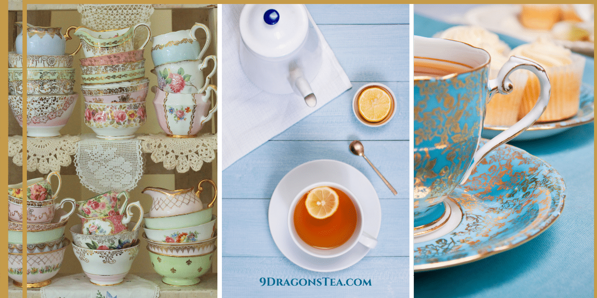 afternoon tea party set up-tea things