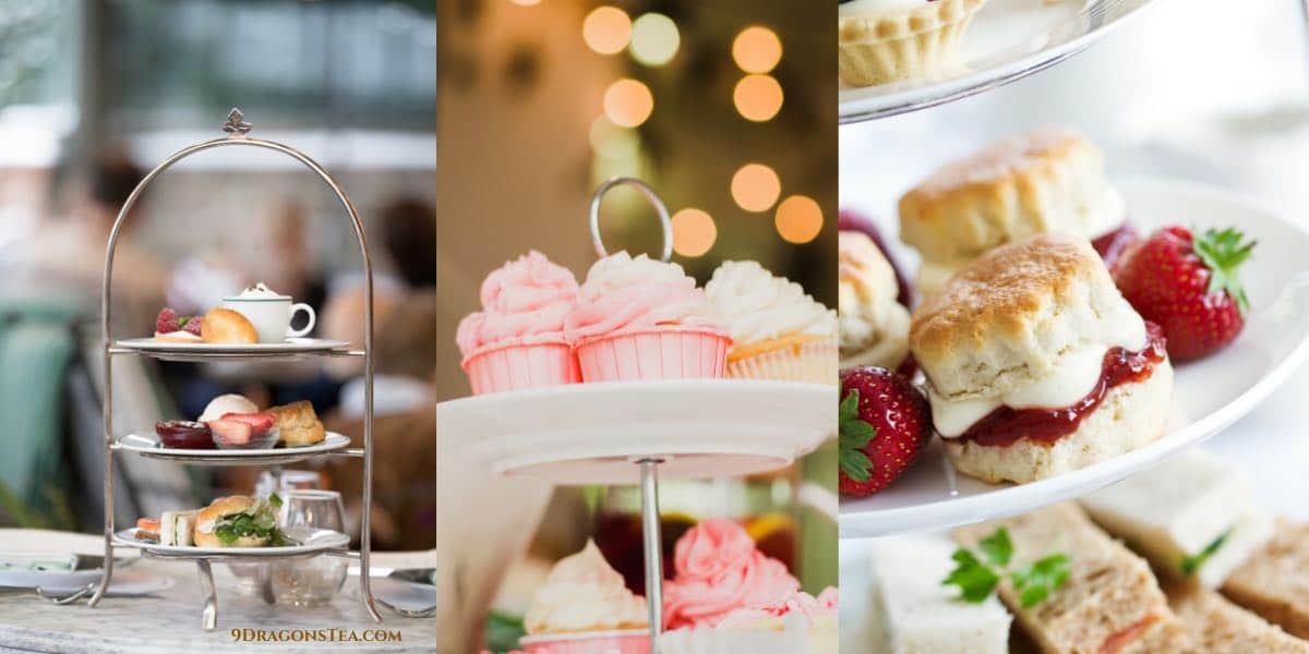 three tier curate afternoon tea-scones-snacks-sweets-afternoon tea-English tea service