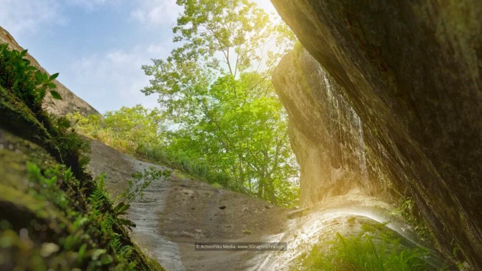 wuyishan landscape rock terroir small waterfall